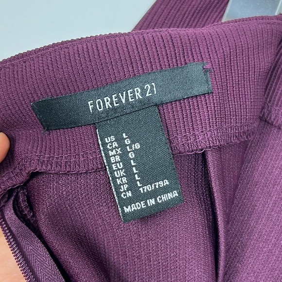 Forever 21 High Waist Knee Length Pencil Skirt Sz L - Picture 6 of 6